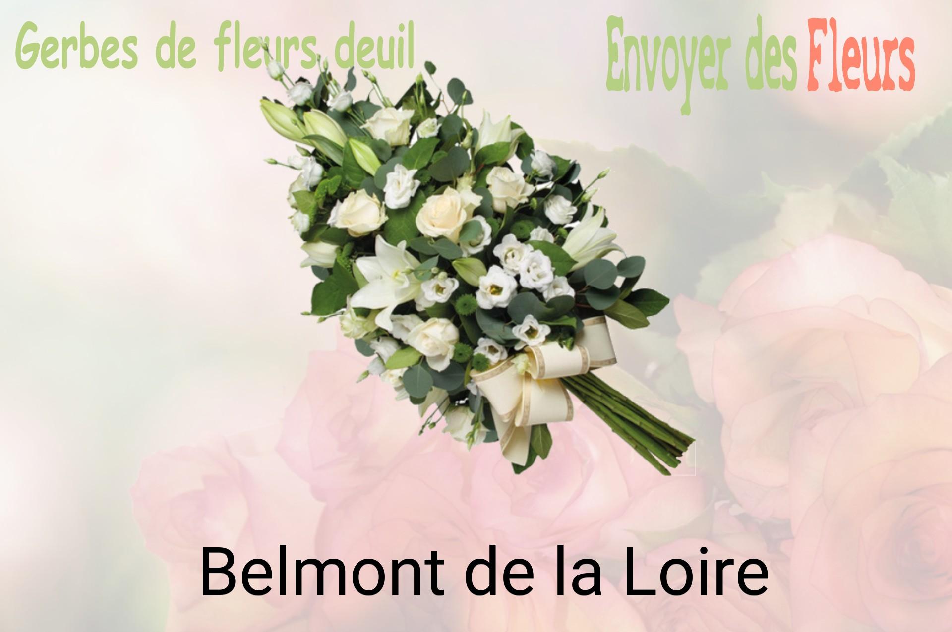 Gerbe de fleurs de deuil livrée à Belmont-de-la-Loire